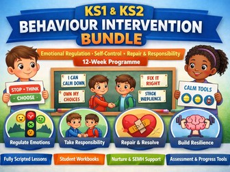 KS1 & KS2 Behaviour Intervention Bundle
