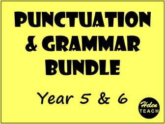 Grammar & Punctuation BUNDLE | Year 5 & 6