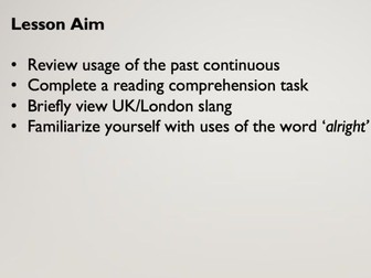 Remote ESL lesson for intermediate learner