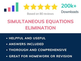 Simultaneous equations - Elimination