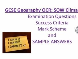 GCSE Geography OCR Climate Change