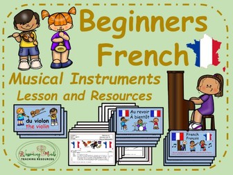 French Musical Instruments Lesson and Resources