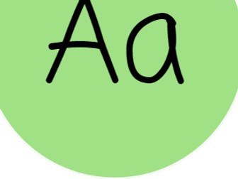 Alphabet display - Pastel