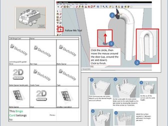 CAD tutorials plus Bingo Prize card to monitor progress