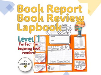 Book Report | Book Review Lapbook (Level 1)