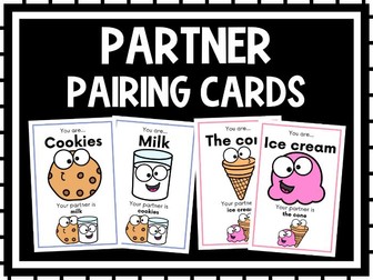 Partner pairing cards | Food and Drink