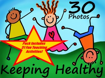 30 Photos About Keeping Healthy + 31 Fun Teaching Activities For These Cards