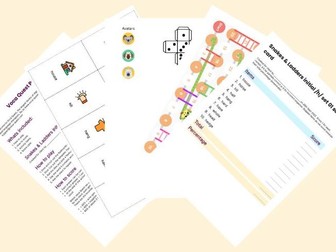 Snakes & Ladders with Flashcards initial /h/ - Voca Quest Printable