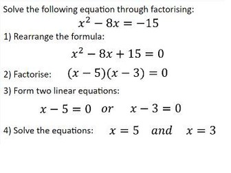 Solving quadratics by factorising PowerPoint
