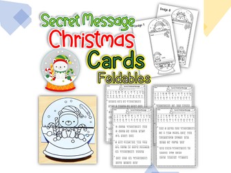 Secret Message Christmas Cards