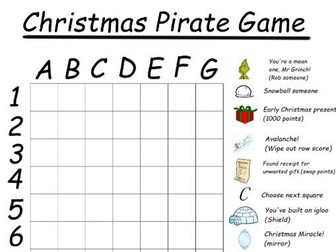 Christmas Pirate Game