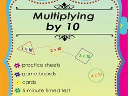 Multiplying by 10 - Multiplication Math Games and Lesson Plans