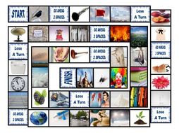 Phonics Consonant Blends bl-cl-fl-gl-pl Photo Board Game
