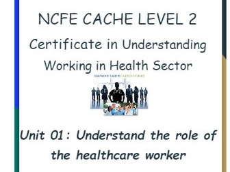 Level 2 Certificate in health and Social Care Unit 01 student workbook