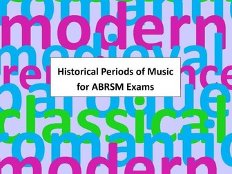 Historical Periods Information for ABRSM Candidates