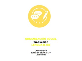 Spanish Translations Social Organisation Language B IB2