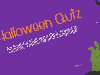 Halloween / October / End-of-half term Quiz