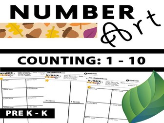 Number Art - Outdoor Counting Activity