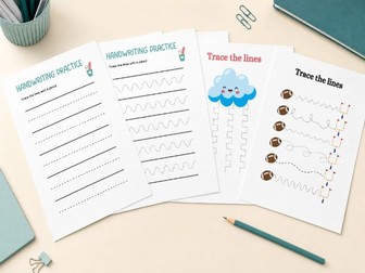 Pre-Writing Line Tracing Worksheets