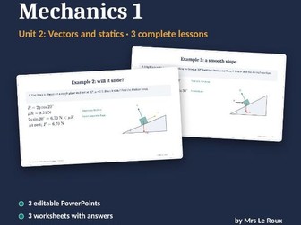 M1 Unit 2: Vectors and Statics (Edexcel IAL)