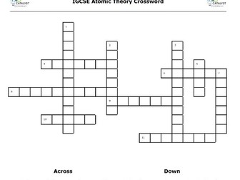 IGCSE Atomic Theory Crossword