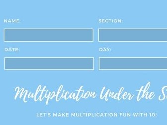 MULTIPLICATION WORKSHEET
