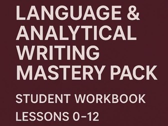 Analytical Writing Mastery Pack Student