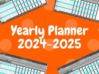Yearly Teacher Planner 2024-2025