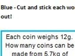 KS2 Year 5 Division of decimal numbers