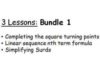3 lessons Bundle 1