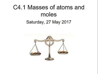 C4.1 New AQA (2016) Chemical calculations L1 Masses of atoms and moles