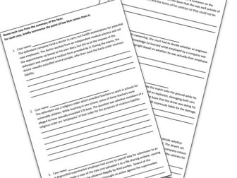 Vicarious liability - Name the case (OCR A-level law)