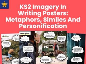 KS2 Imagery In Writing Posters: Metaphors, Similes And Personification