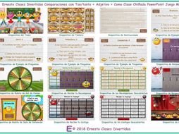 Comparisons with As...+...As Kooky Class Spanish PowerPoint Game-An Original by Ernesto