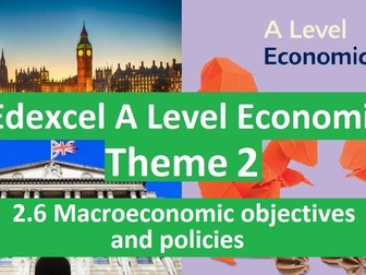 Edexcel A Level Economics Theme 2 - 2.6 Macroeconomic objectives and policies