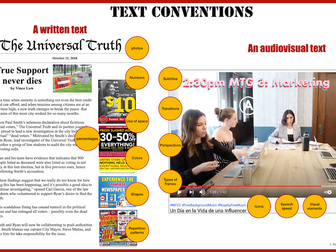 MYP IB Textual Conventions Wordmat - MFL