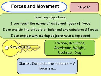 Exploring Science 9I1 Forces and Motion