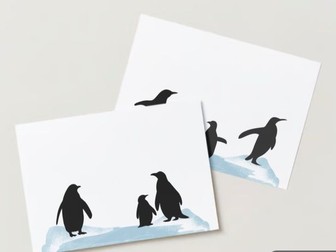 Paint a Penguin - Silhouette Art