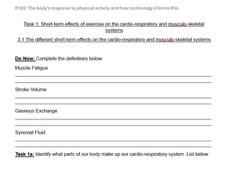 Cambridge Nationals Sport Science R182