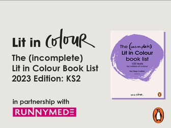 The (incomplete) Lit in Colour book list 2023 Edition: KS2