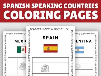 Spanish-Speaking Countries Coloring Pages