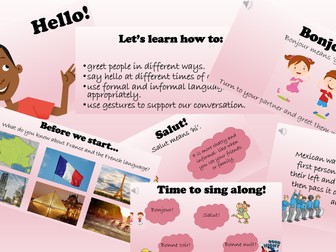 French - greetings - Unit 1 Lesson 1