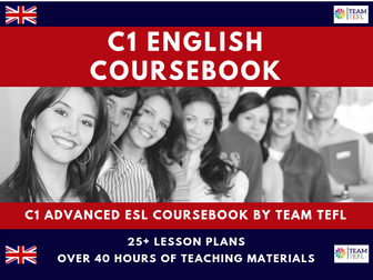 C1 Advanced English Course Book ESL (40+hrs) | Distance Learning | Google Apps