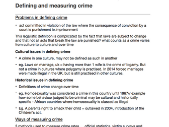 Psychology A level AQA - Forensic Psychology