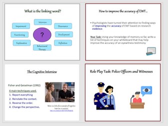 Complete Cognitive Interview Lesson