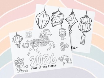 Chinese/Lunar New Year Colouring Pages
