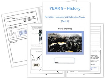 The First World War Homework Booklet.