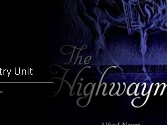 The Highwayman by Alfred Noyes Poetry Unit