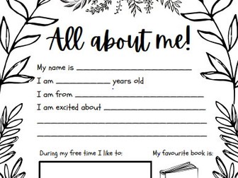 All About Me Bunting