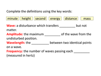 GCSE Physics Revision - P1 Waves